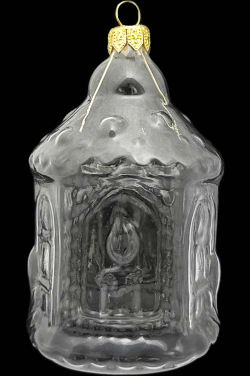 Стеклянная елочная игрушка Заготовка Фонарь большой 12,7 см 161526800